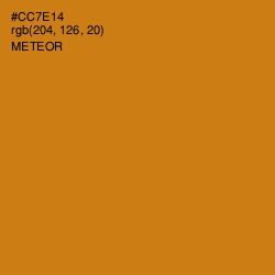 #CC7E14 - Meteor Color Image