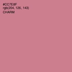 #CC7E8F - Charm Color Image