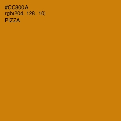 #CC800A - Pizza Color Image