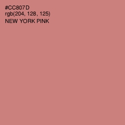 #CC807D - New York Pink Color Image