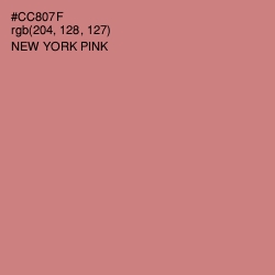 #CC807F - New York Pink Color Image