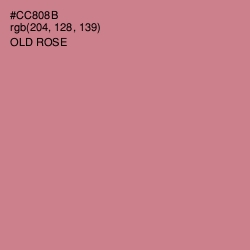 #CC808B - Old Rose Color Image