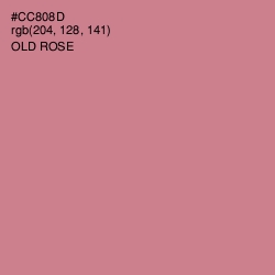 #CC808D - Old Rose Color Image