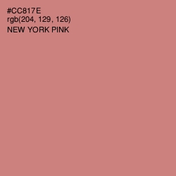 #CC817E - New York Pink Color Image
