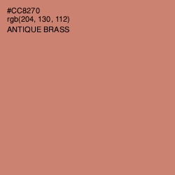 #CC8270 - Antique Brass Color Image