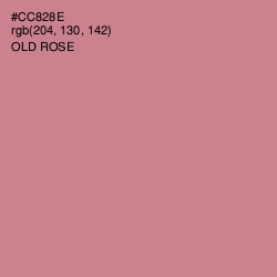 #CC828E - Old Rose Color Image