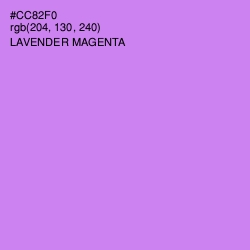 #CC82F0 - Lavender Magenta Color Image