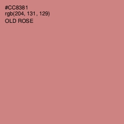 #CC8381 - Old Rose Color Image