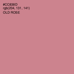 #CC838D - Old Rose Color Image