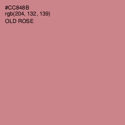 #CC848B - Old Rose Color Image