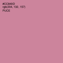 #CC849D - Puce Color Image