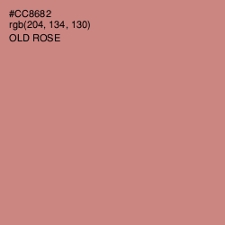 #CC8682 - Old Rose Color Image