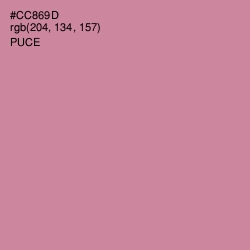 #CC869D - Puce Color Image