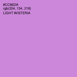 #CC86DA - Light Wisteria Color Image