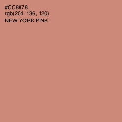 #CC8878 - New York Pink Color Image