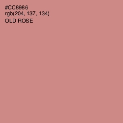 #CC8986 - Old Rose Color Image