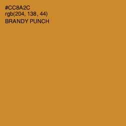 #CC8A2C - Brandy Punch Color Image