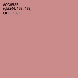 #CC8B8B - Old Rose Color Image