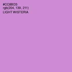#CC8BD3 - Light Wisteria Color Image