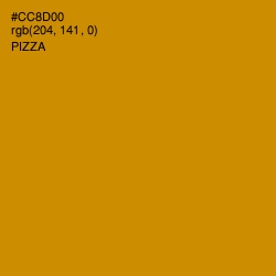 #CC8D00 - Pizza Color Image