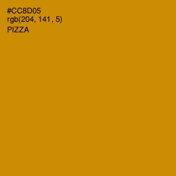 #CC8D05 - Pizza Color Image