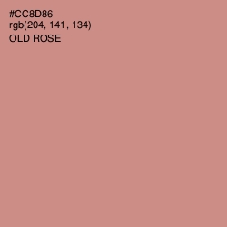 #CC8D86 - Old Rose Color Image