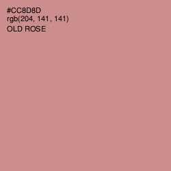 #CC8D8D - Old Rose Color Image