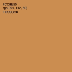 #CC8E50 - Tussock Color Image