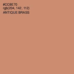 #CC8E70 - Antique Brass Color Image