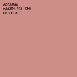 #CC8E86 - Old Rose Color Image