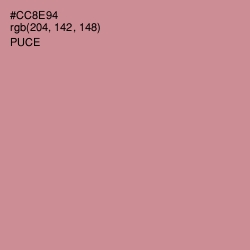 #CC8E94 - Puce Color Image