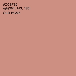 #CC8F82 - Old Rose Color Image