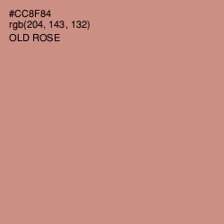 #CC8F84 - Old Rose Color Image