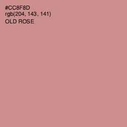 #CC8F8D - Old Rose Color Image