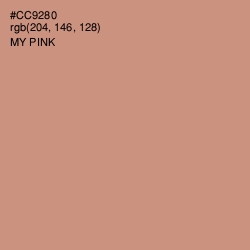 #CC9280 - My Pink Color Image