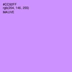 #CC92FF - Mauve Color Image