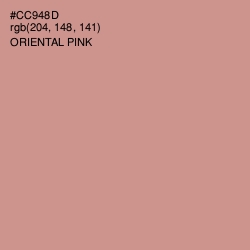 #CC948D - Oriental Pink Color Image