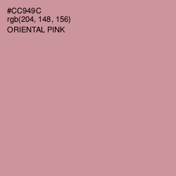 #CC949C - Oriental Pink Color Image