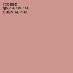 #CC958D - Oriental Pink Color Image