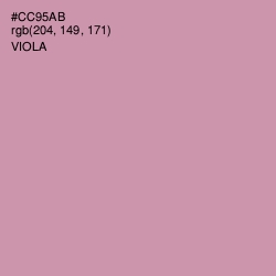 #CC95AB - Viola Color Image