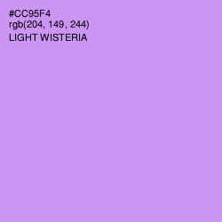 #CC95F4 - Light Wisteria Color Image