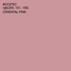 #CC979C - Oriental Pink Color Image
