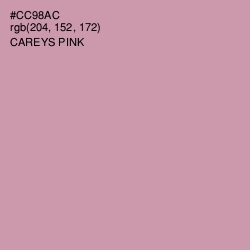 #CC98AC - Careys Pink Color Image