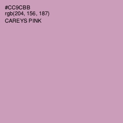 #CC9CBB - Careys Pink Color Image