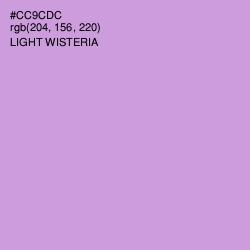 #CC9CDC - Light Wisteria Color Image