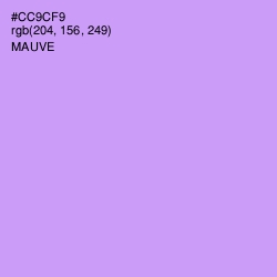 #CC9CF9 - Mauve Color Image