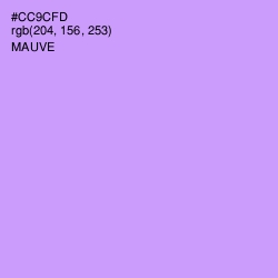 #CC9CFD - Mauve Color Image