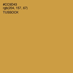 #CC9D43 - Tussock Color Image