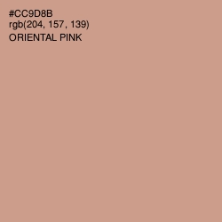 #CC9D8B - Oriental Pink Color Image