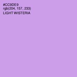 #CC9DE9 - Light Wisteria Color Image